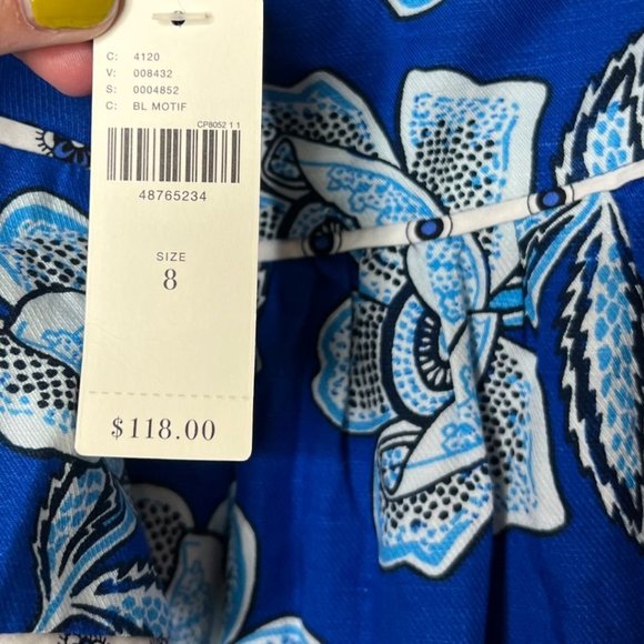 NEW Maeve By Anthropologie Alyssa Floral 2 Piece Halter Top & Midi Skirt Set 8 - Picture 12 of 13